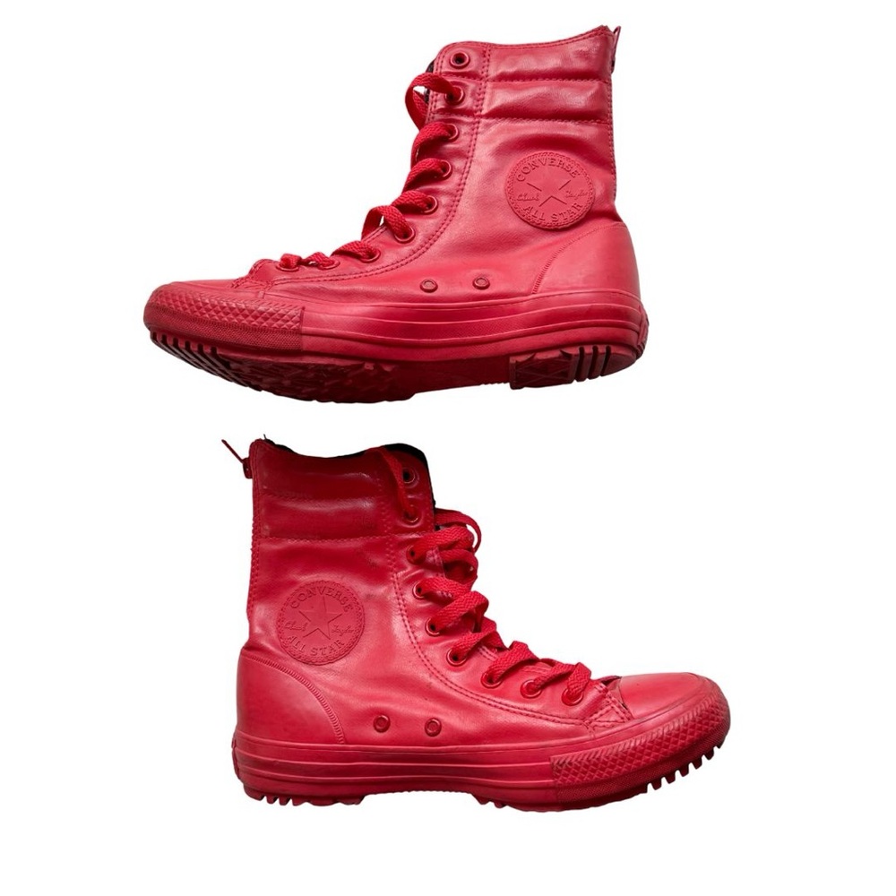 Converse All Star Red Rubber Waterproof High Rise Boots Sz 7
